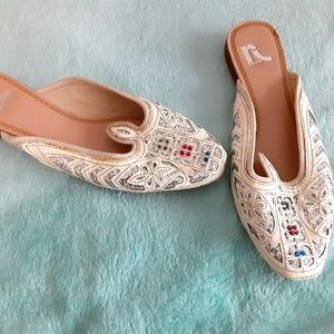 Beaded mules